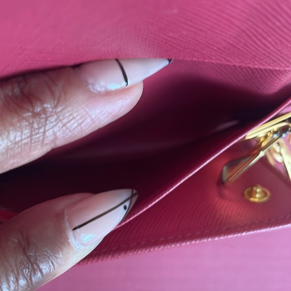 Prada Pink Saffiano Key Holder - Picture 12 of 15